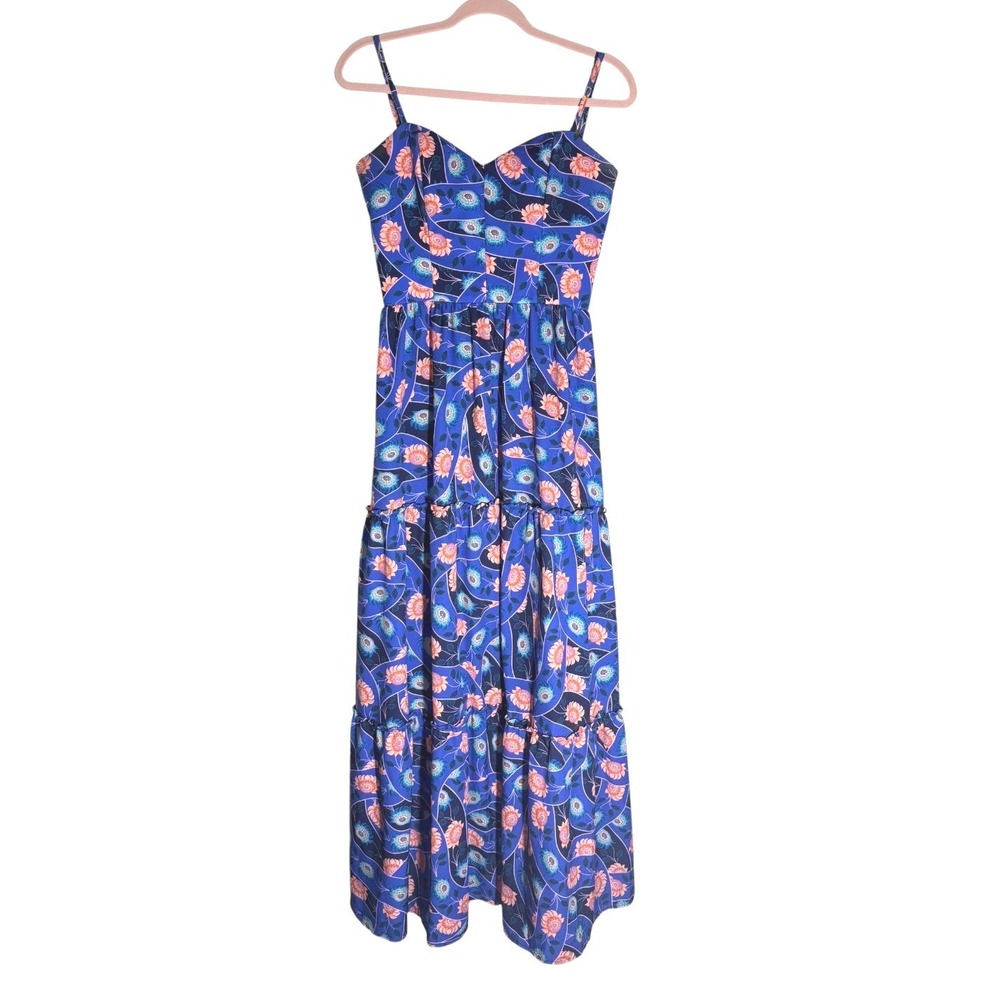 Agua‎ Bendita Diving Into Dreams Suzi Boreal Maxi Dress sz SM
